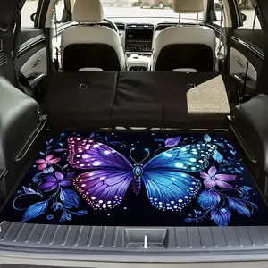 1pc Colorful Butterfly print multifunctional car trunk storage pad - a anti slip foot pad specially for your car. Simple yet elegant, enhances the interior space and is suitable for most car models. Car Floor Mat