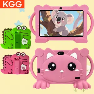 Cute Cartoon Cat Wifi Children's Toddler Tablet Android 12, Parental Control Student Tablet 7-Inch 32GB ROM +2GB RAM, Large Memory Download Apps, Educational Learning Tools For Boys Girls, Dual Cameras, Music, Games, Videos, Learning Computer 3000mAh
