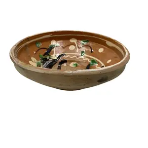 Antique Hungarian Folk Art Decorative Bowl