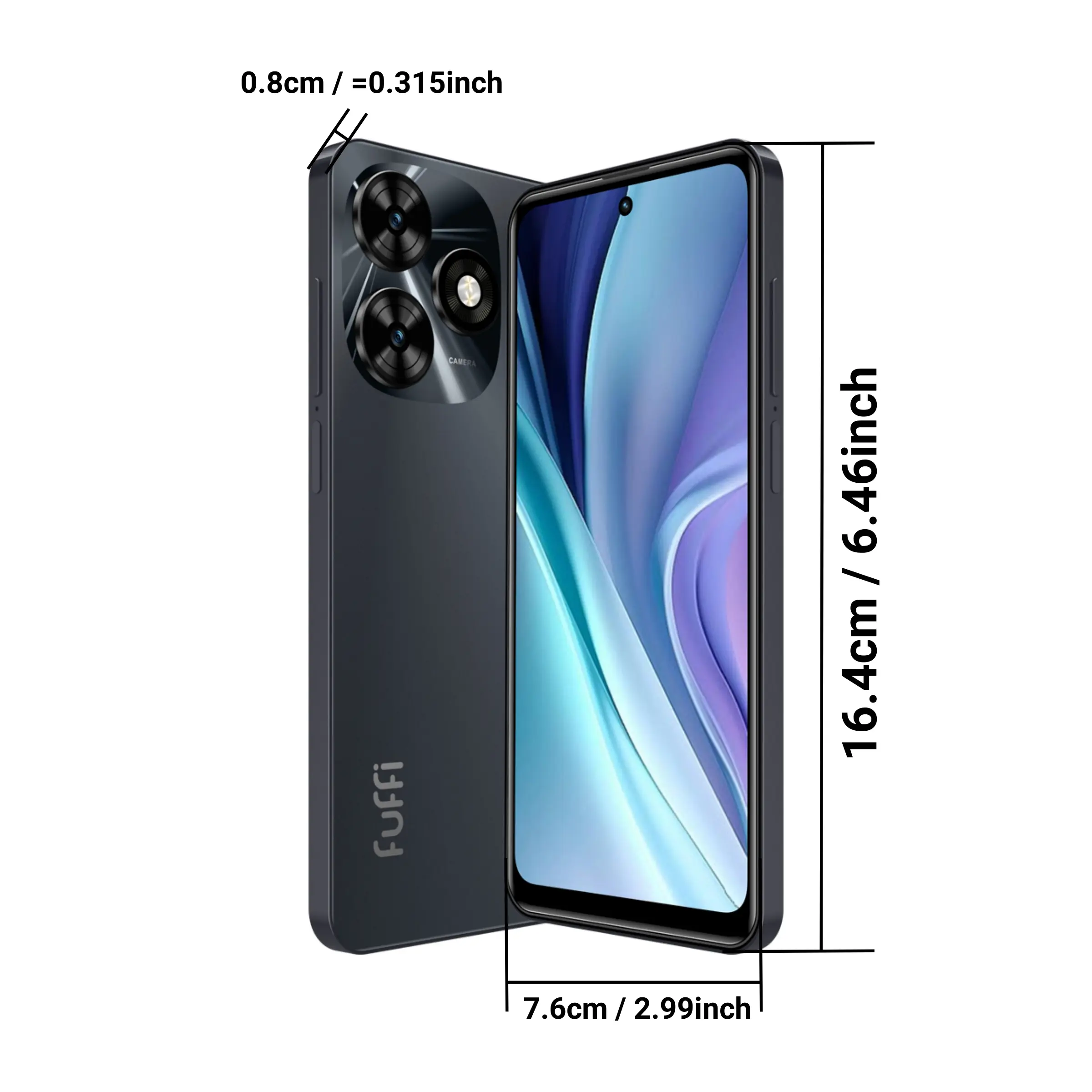 Dual-Sim smartphone With GPS, 6.56 inch display, 3+32GB memory