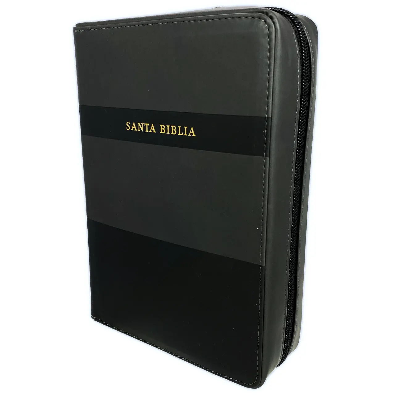 Bible in Spanish with Large Font and Organizer Cover Reina-Valera 1960 Imitation Leather Black with Index