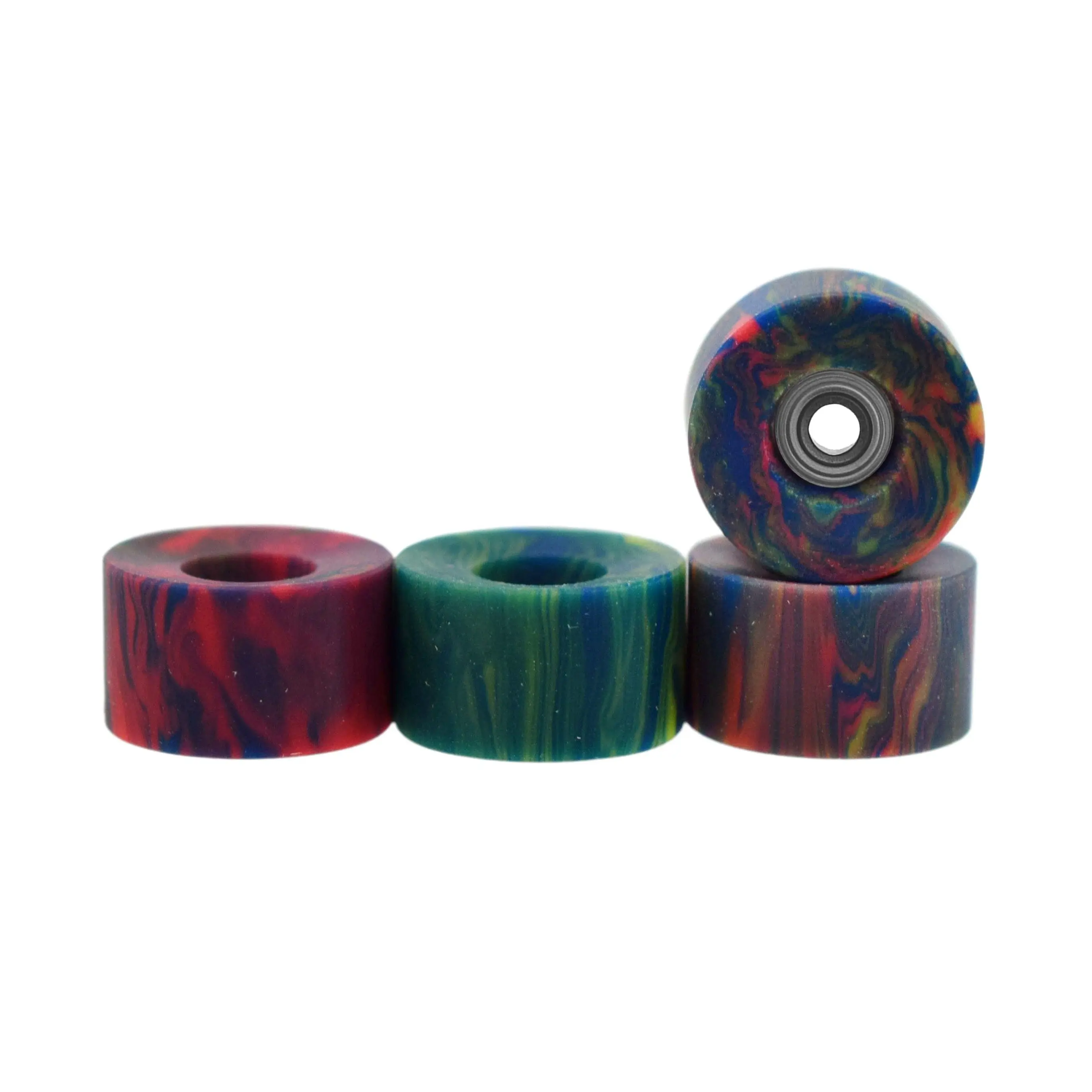 Apex Crusier Wheels - 61D Urethane - ABEC-9 Bearings - "Tie Dye Swirl" Apex Crusier Wheels - 61D Urethane - ABEC-9 Bearings - "Tie Dye Swirl"