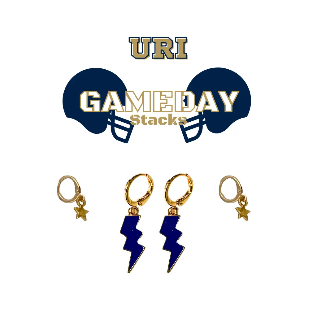 URI Classic Gameday Earring Stack For Rams Game Day