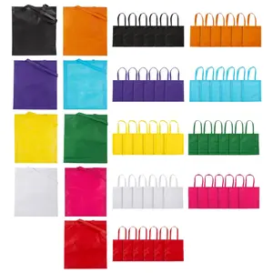 15" x 17" Bulk 108 Pc. Large Nonwoven Solid Color Tote Bag Assortment