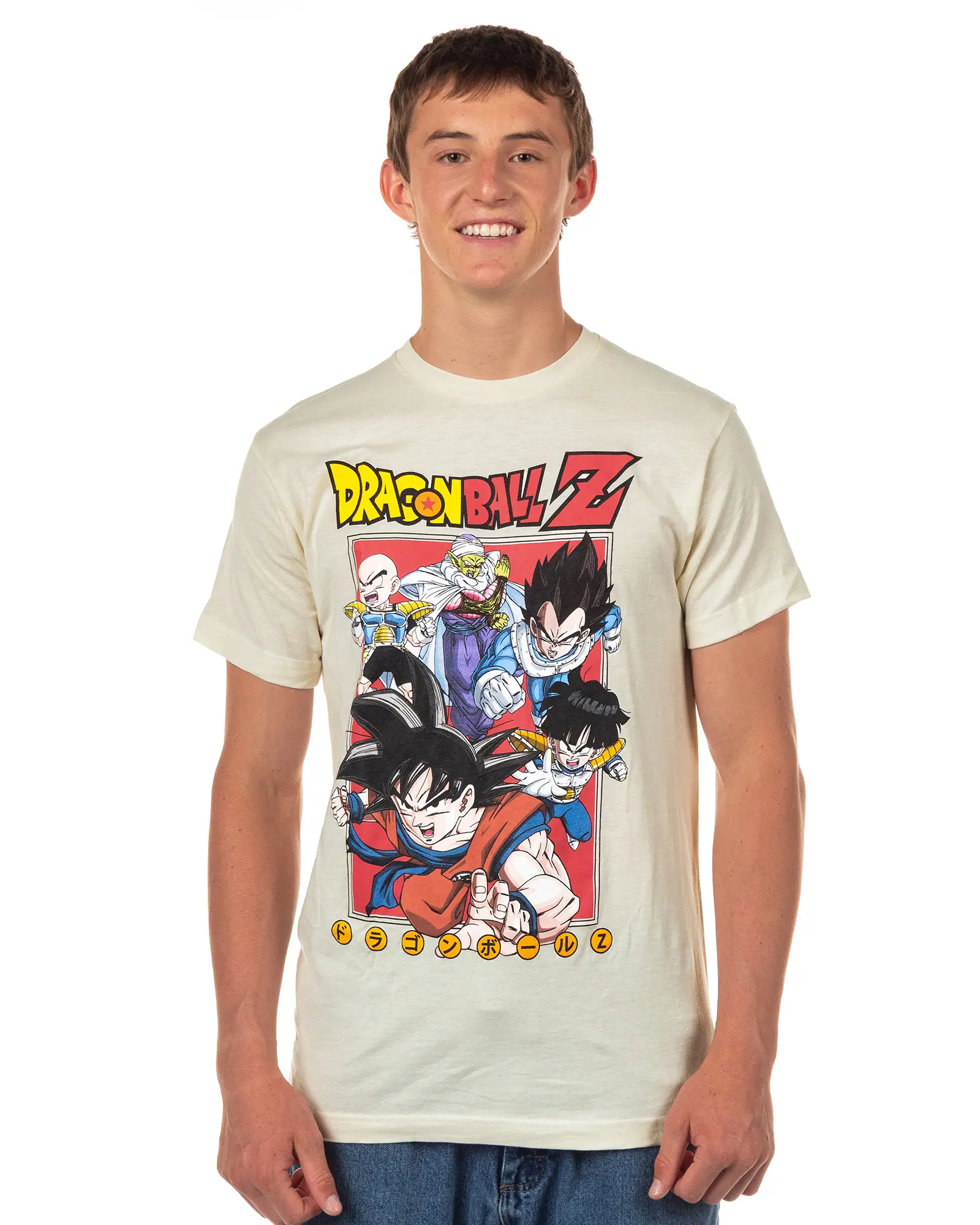 Dragon Ball Z Shirt Men's Son Goku Krillin Piccolo Short Sleeve Tee