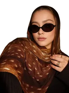 Boho Long Fashionable Printed Scarf for Women, Outdoor Breathable Headscarf Shawl, Turban Hijab, Daily Wear Clothing Accessory, Birthday Gift, Hijabs