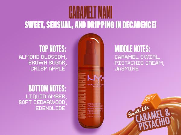 [NEW] Coconut Cutie Fat Oil Hair & Body Fragrance Mist, Lightweight & Non-Sticky, 4 scents, Vegan, NYX Professional Makeup