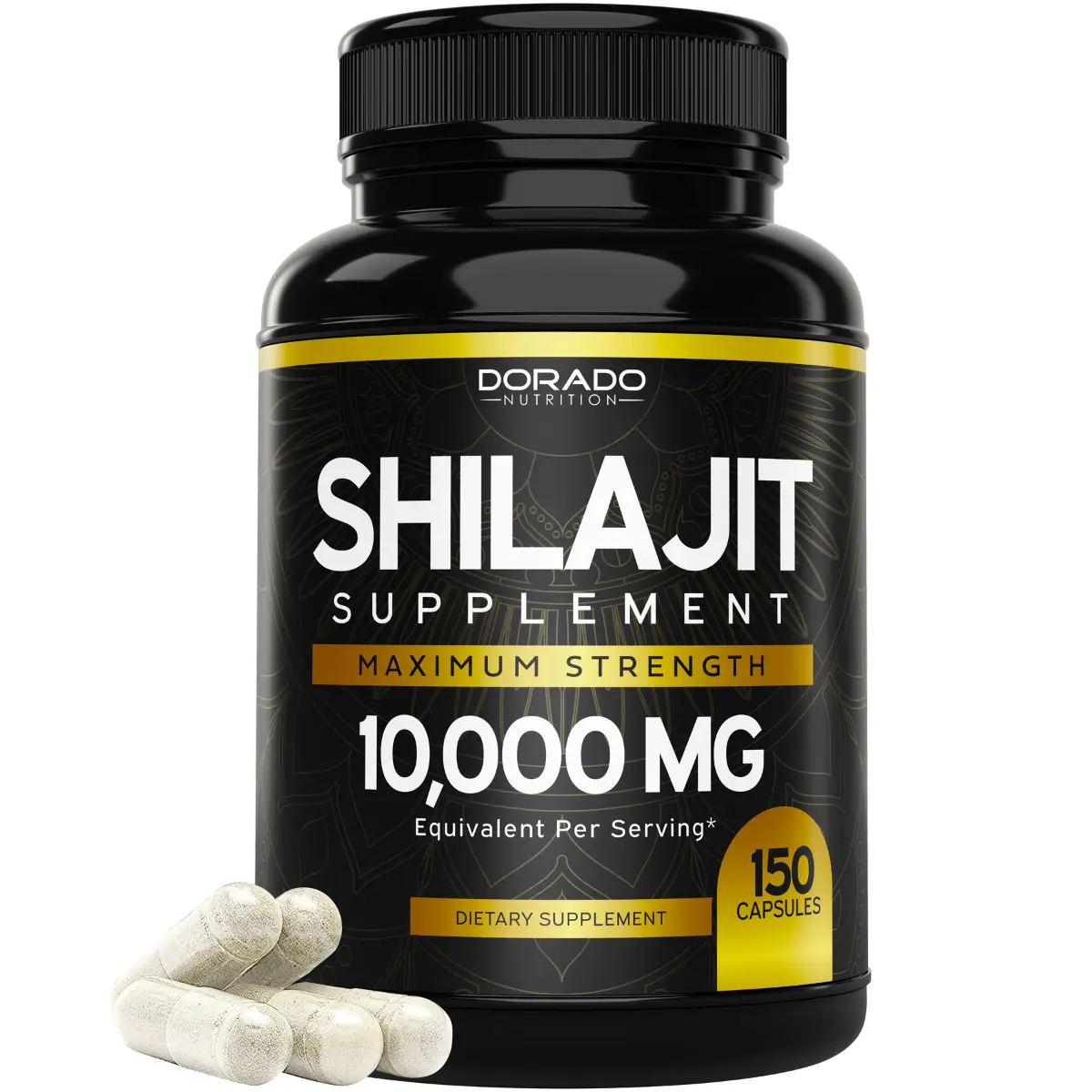 SHILAJIT PURE HIMALAYAN SUPPLEMENT (10,000mg) FULVIC ACID - 150 CAPSULES WITH SHILAJIT EXTRACT