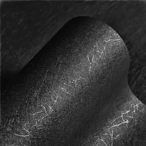 Black Peel and Stick Wallpaper Silk Embossed Self Adhesive Removable Wallpaper Black Wallpaper Black Contact Paper Black Wrapping Stickers Paper Shelf Liner Vinyl Film 15.7”×118”