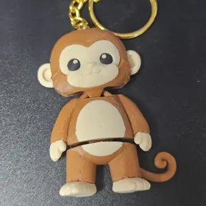 3d printed monkey keychains