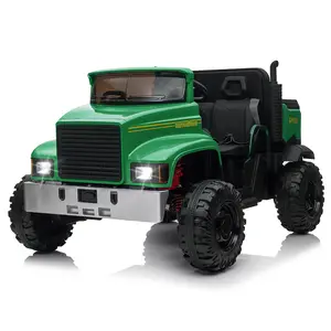Kids Electric Ride On Tractor Truck 4x4 with Remote Control, Large Seater, LED Headlights, Spring Suspension, for Toddlers 3-8