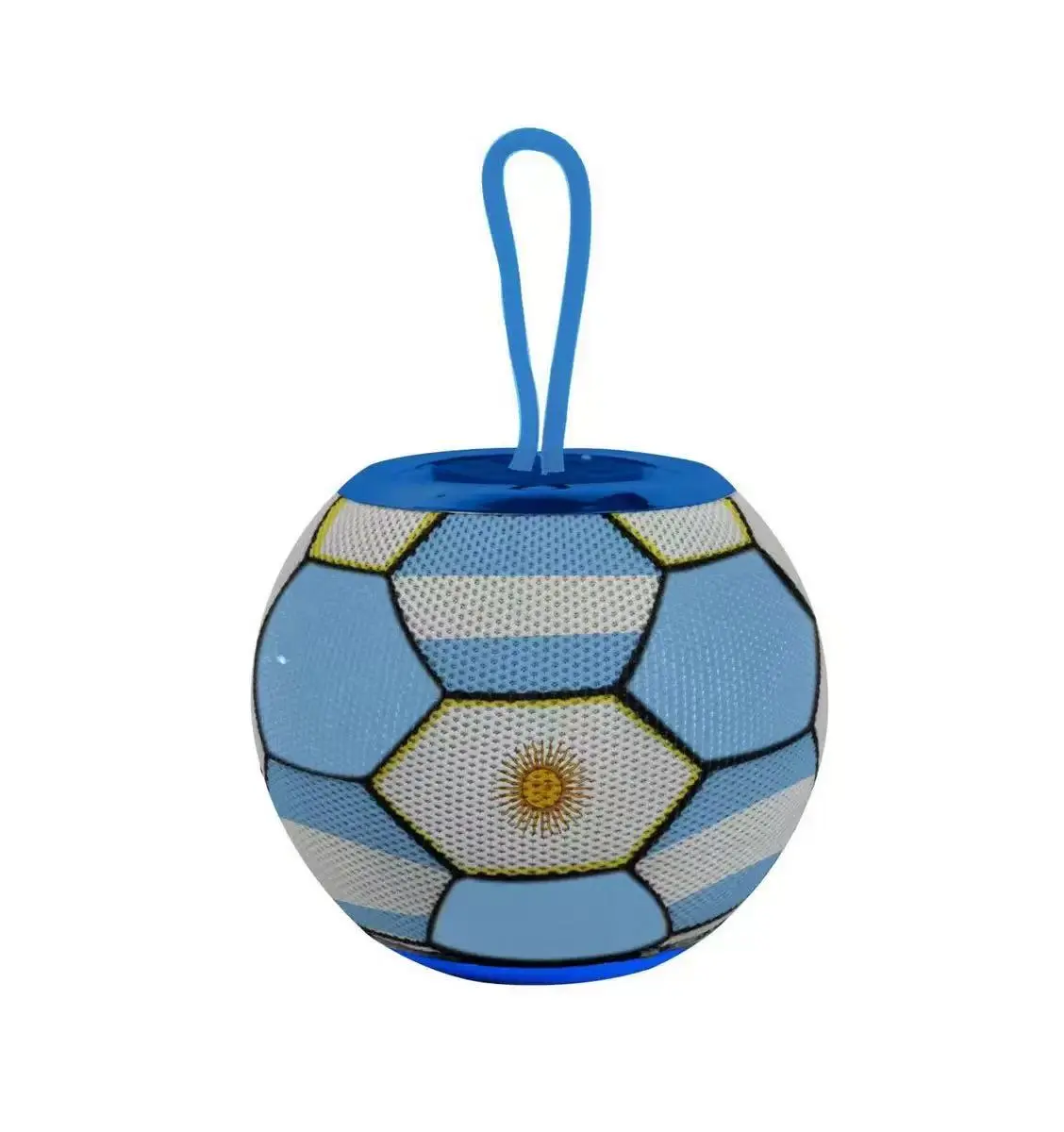 [AR Will Win] Football Match Limited Edition Soccer Ball Speaker USA Argentina Mexico 360° Sound Bluetooth 5.0 IPX5 Water-Resistant 5 Hours Playtime Portable Audio Companion with USB Charging Cable