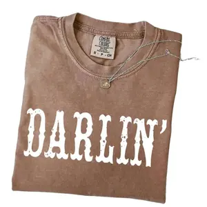 [Sale up to 70%] Comfort Colors DARLIN' Tshirt, Country Girl Shirts, Nashville Tee, Vintage Cowgirl , Funny Western