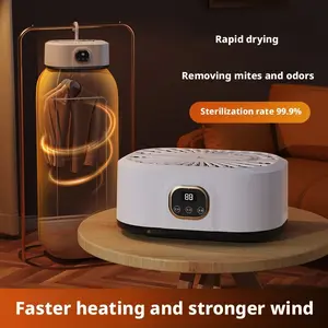 Folding Electric Clothes Dryer, Sterilizer and Dryer, Smart Fast Drying with Timer, Portable and Compact Design for Home, Dorm, Travel, RV Use