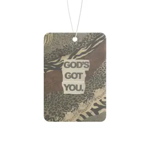 3pcs Glitter Cutie God's Got You Car Freshie Bible Girls Car Air Freshener Hanging Car Decoration
