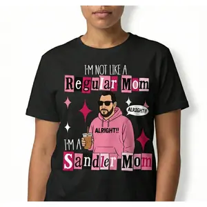 SandlerMom Funny Graphic Tee Adam Sandler Fan Gift for Mom  Soft Cotton Short Sleeve