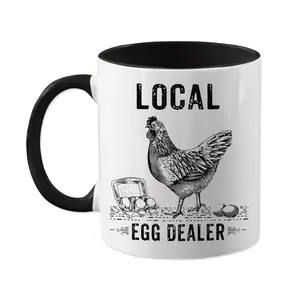 Local Egg Dealer, Funny Chicken Mug, Chicken Dad Gift Idea, Crazy Chicken Lady, Gift For Chicken Lover, Country Living Mug Present, 11oz cup