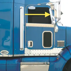 RoadWorks – Peterbilt Window Air Deflectors (2006+ Sloped Door) – 30429