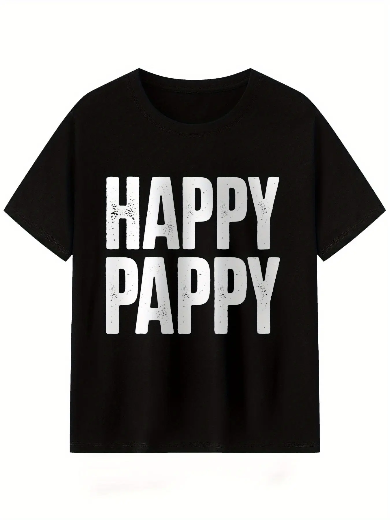 Men'S _HAPPY PAPPY_ Graphic Tee, Graphic T-Shirts unisex soft cotton short sleeve t shirt, vintage graphic casual tee for men women teens, perfect birthday holiday gift for camping travel gym daily street casual wear