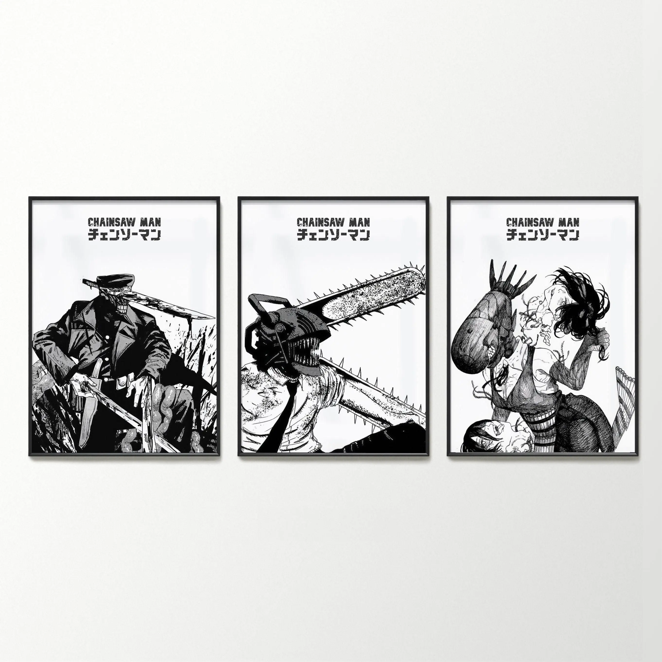 Chainsaw Man Poster Anime Print Chainsaw Man, Pochita, Denji Chainsaw Man, Reze Bomb Devil, Katana Man Katana Devil