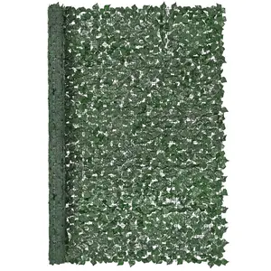 Artificial Ivy Privacy Fence Screen, 96 X 72 Inches Green Wall Ivy Barrier For Outdoor Garden, Balcony, And Patio Decor, Weatherproof Faux Hedges With Vine Leaves, Strengthened Joint Construction, Easy Install And Maintenance