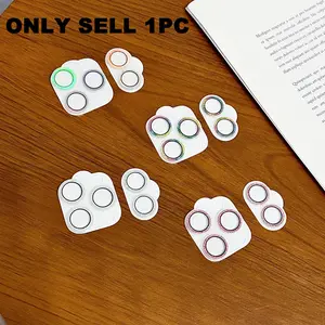 Phone Camera Lens Protector, 1 Count Glitter Phone Camera Lens Protective Sticker, Mobile Phone Accessories Compatible with iPhone, Protection