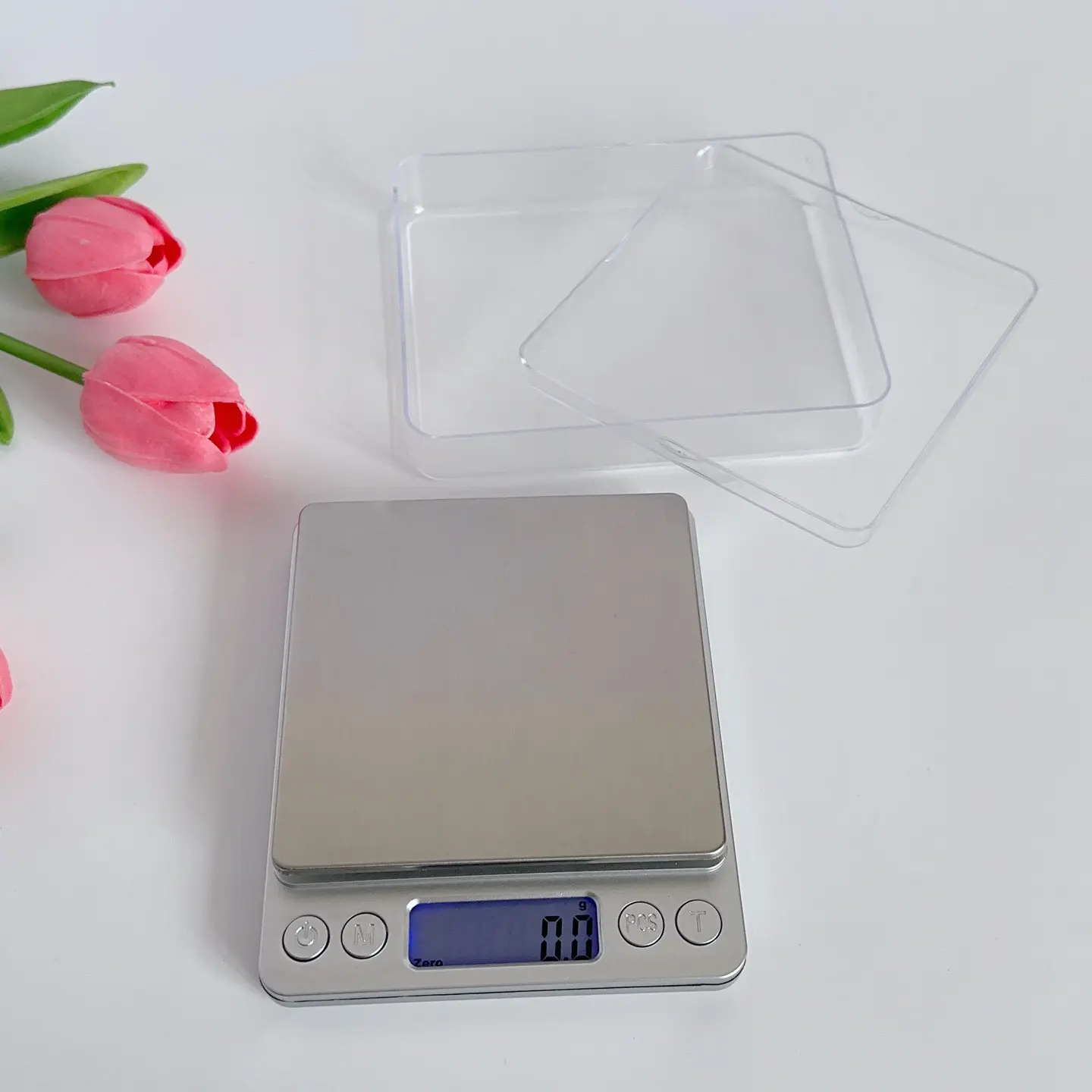 High-precision portable pocket electronic scale with 0.1 g accuracy, suitable for weighing gold, jewelry, and kitchen food.