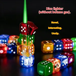 2026 Trendy Dice Lighter, Butane-Free Portable Fidget Toy, Versatile for Kitchen, Outdoor & Daily Use, Practical Candle Accessory, Unique Gift for Parties, Birthdays & Holidays