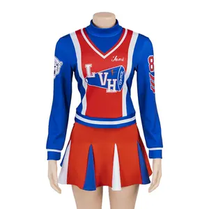 Toni Basil Hey Mickey Cheerleader Costume Toni Basil Cheerleader Dress Set Women Girls Clothes