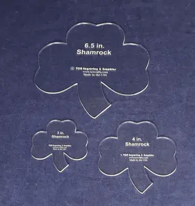 Shamrock 3 Piece Set - 1/4 Inch Clear Acrylic Quilting Template