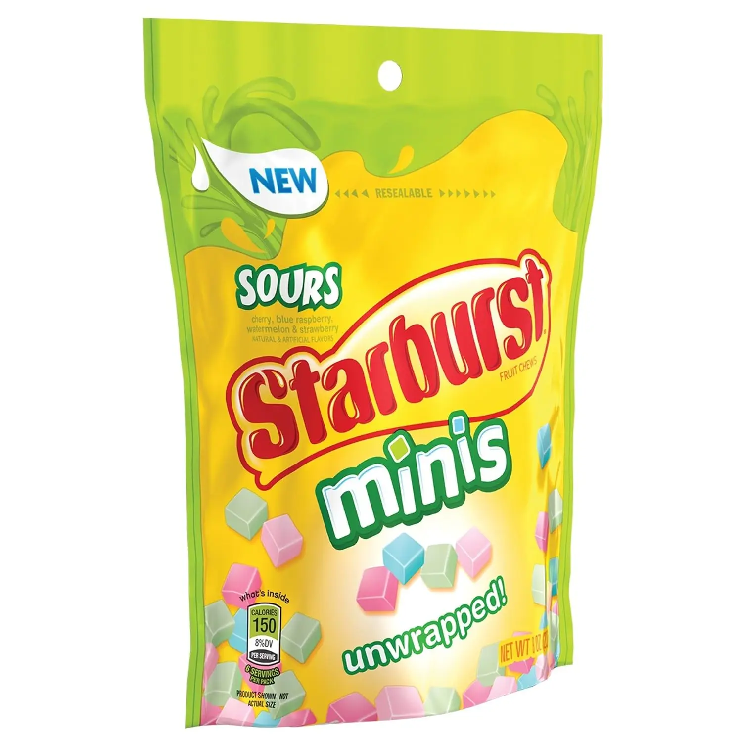 Starburst Sours Minis Fruit Chews Candy Bag, 8.0 Oz Starburst Sours Minis Fruit Chews Candy Bag, 8.0 Oz