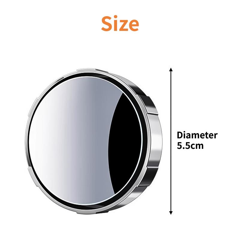 2PCS Wide Angle Car Blind Spot Mirror for SUV Trucks Safety, Universal 360° Adjustable Rearview Side Mirror