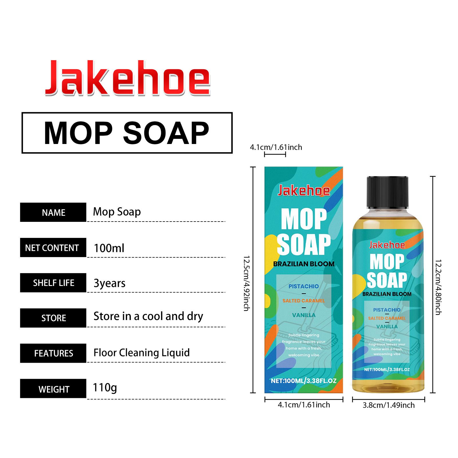 Jakehoe Scented Mop Soap Cleaning Liquid Multi-Material Floor Cleaning, Stain Removal, Fresh And Fragrant Cleaning Liquid