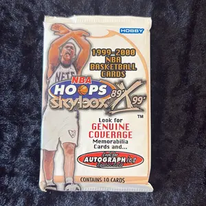 One Pack of 1999-00 NBA Hoops SkyBox ‘89X’99 NBA Basketball Trading Cards