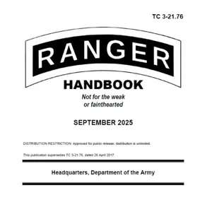 Ranger Handbook TC 3-21.76 September 2025 Small Pocket Size Edition (5 x 6"): September 2025 Pocket Edition