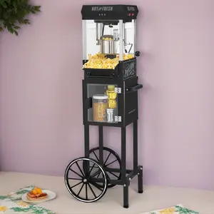 2.5 Ounce Popcorn Cart, 10-Cup, with 5-Quart Popcorn Bowl, 45-Inches Tall