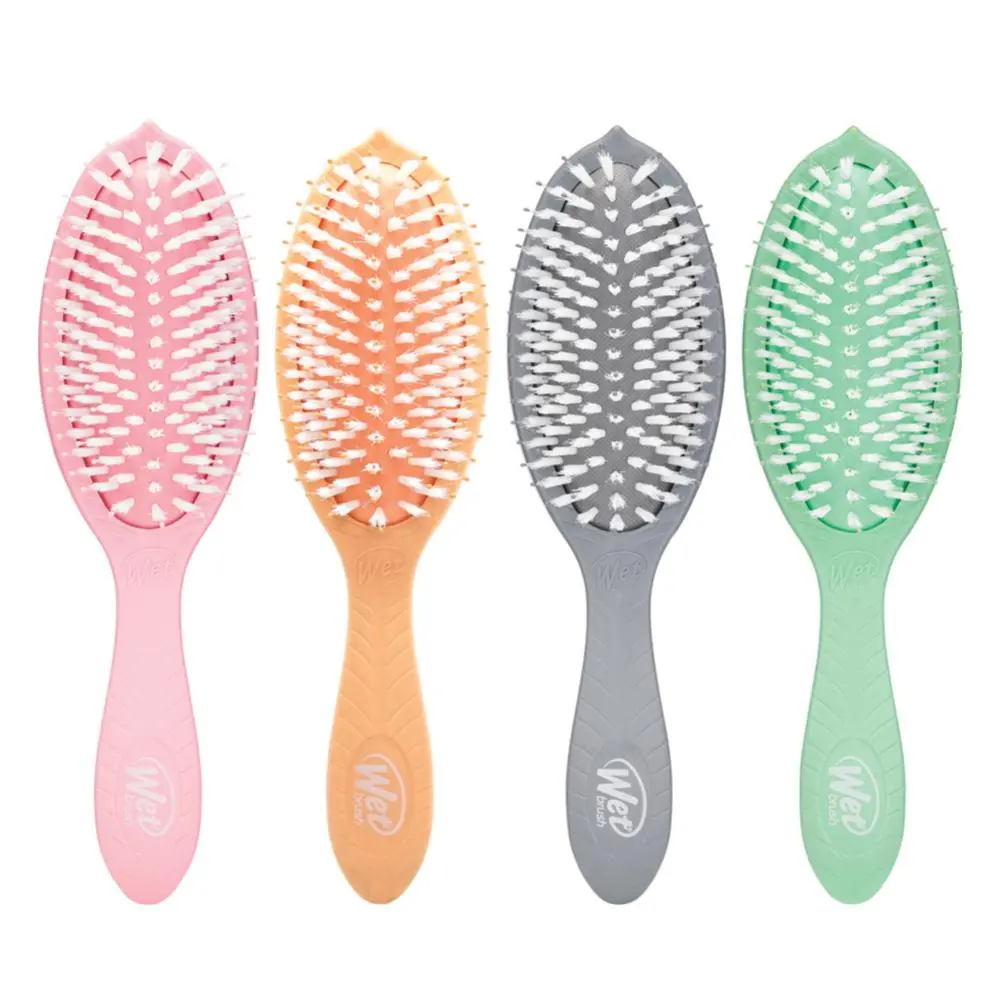 Wet Brush Go Green Detangler, Conditioning Treatment & Shine Brush with Coconut Oil & Tea Tree Oil, Detangler Brush, Hair Styling Brush