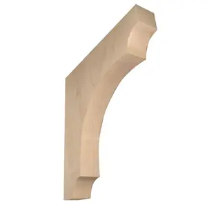 Glacial Wood Products  8.5 In. X 8.5 In. X 1.25 In. Corbels - Plain Support Brackets - Paint Grade