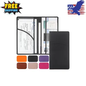 Premium Car Registration & Insurance Card Holder with Magnetic Shut (Black)