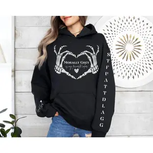 Morally Gray Dark Romance Sweatshirt, STFUATTDLAGG Hoodie, Good Girl Hoodie, Dark Romance Womenswear Sweatshirt, Bookish Hoodie, Booktok Merch