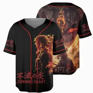 Kyojυro Rengokυ Demοn Slαyer Jersey – Infinity Castle Anime Oversize Unisex Baseball Top