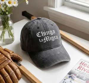 Chinga La Migra Printed Wash Hat, Anti ICE Baseball Cap, Social Justice Human Rights Hat