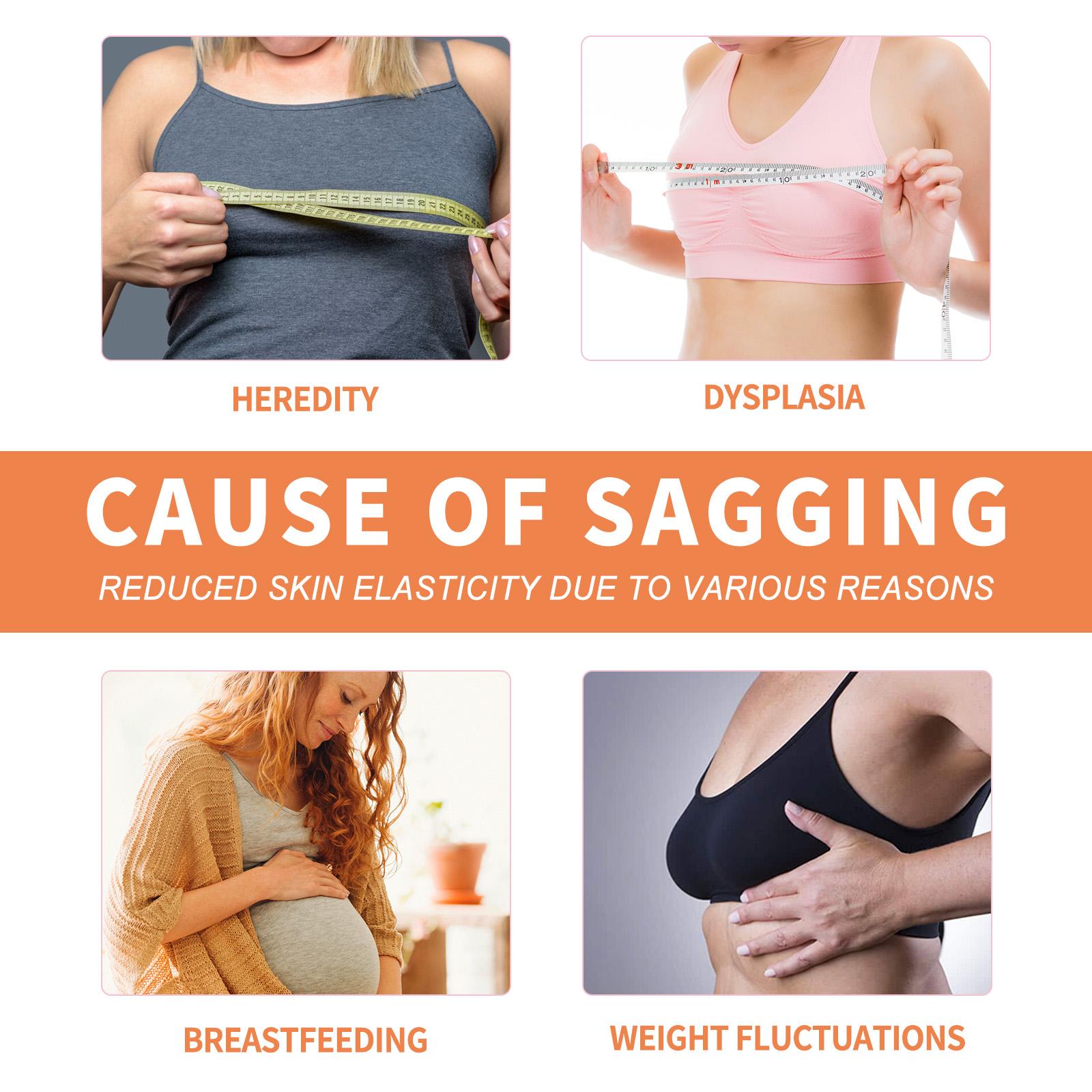 Houkea Sponge Self-Adhesive Bra Pads Firm Plump Lift Women's Bust Support Anti-Sagging