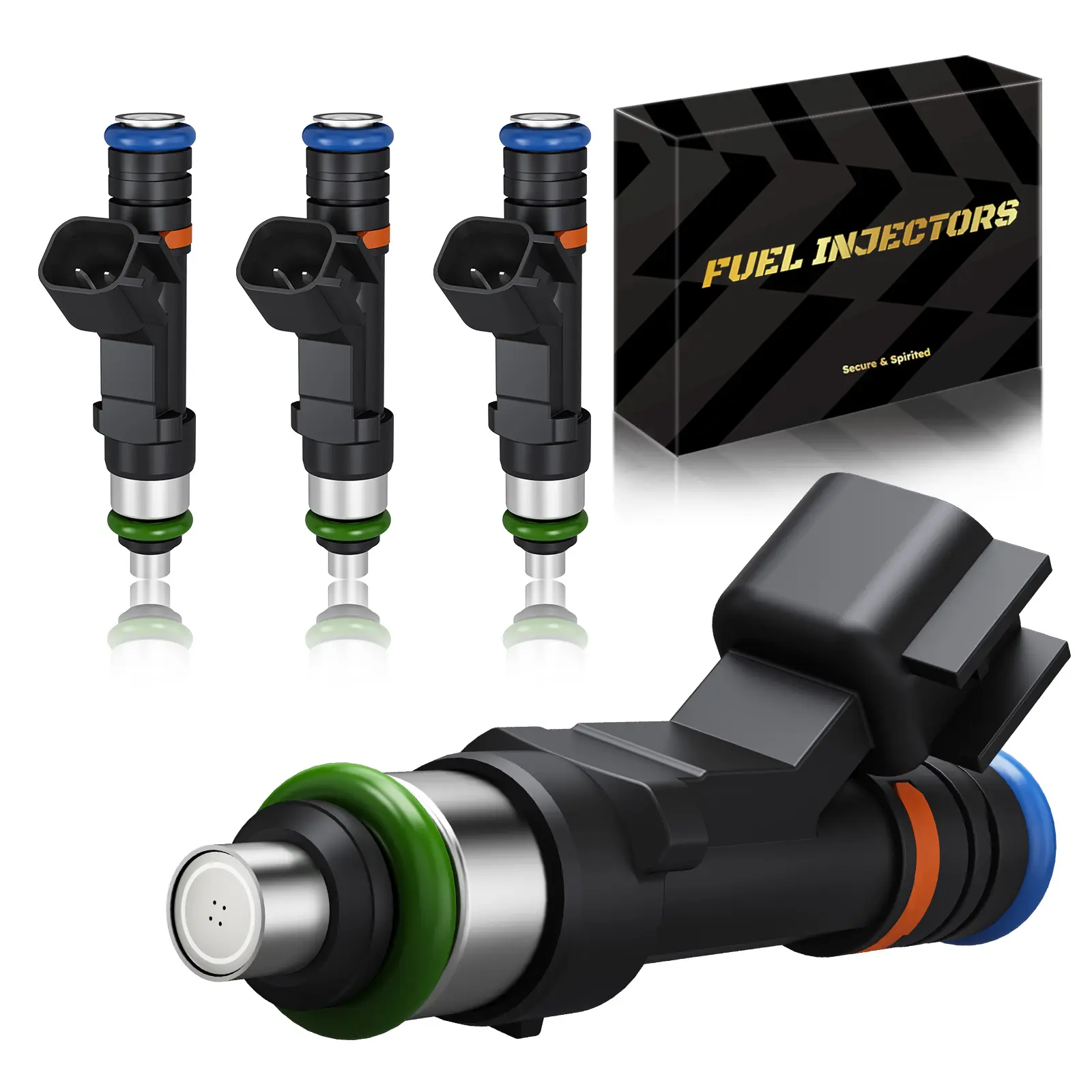 Fuel Injectors 2.0L L4 FIT Fusion/Focus/Transit (4pcs/set) OE#FJ993 Fuel Injectors 2.0L L4 Compatible With Ford Fusion 2013-2019|Focus 2008-2011|Transit Connect 2010-2013/OE#0280158179.FJ993
