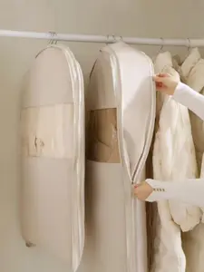 Hanging Multi-function Compression Clothing Bag, Expandable Storage for Home, Travel & Work, Transparent Dustproof Garment Cover, Household Dust Cover