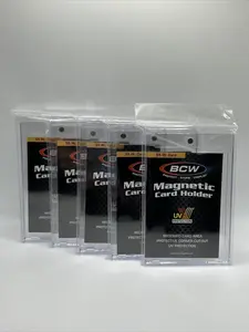 BCW Magnetic Card Holder 55pt Point with UV Protection, lot of 5 holders