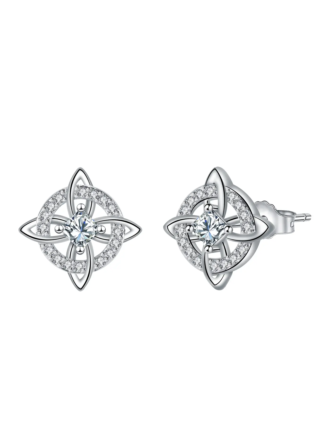 Celtic Witches Knot Hypoallergenic Stud Earrings for Women, High Quality Earrings, Good Luck Irish Knot Earrings, Great Birthday Christmas Jewelry Gift for Women, Earrings Studs