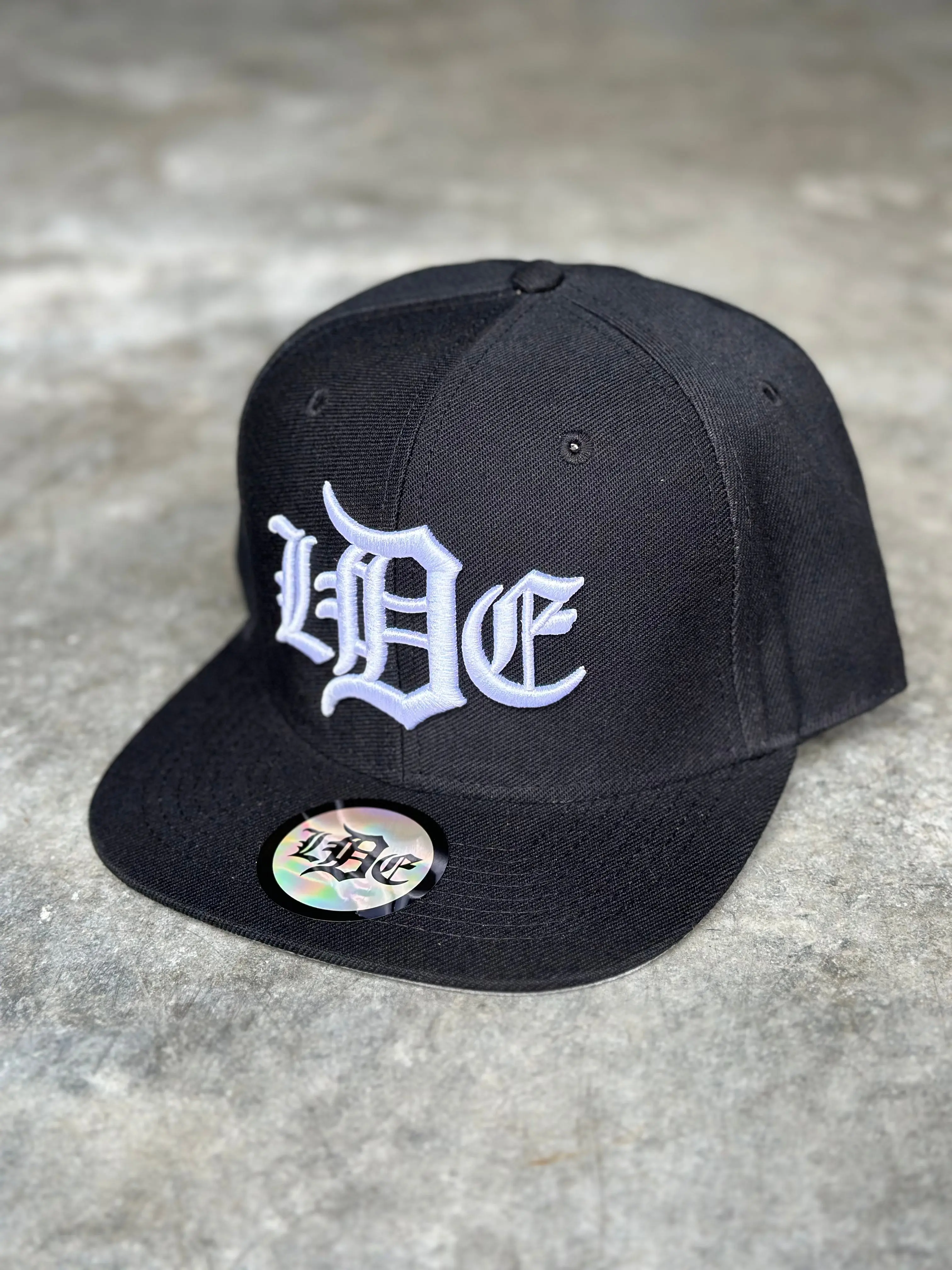 OLDE School Flatbill Snapback Hat - Black