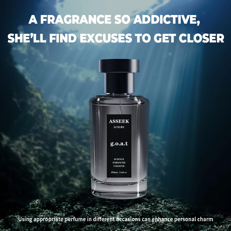 ASSEEK Midnight Marine Man Men's Perfume-OceanAroma 80ml Woody Amber Fragrance Eau deParfum Long Lasting Cologne Gift -Edp Intense