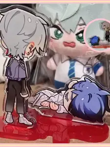 Alien Stage Acrylic Statue, Cute Cosplay Desktop Accessory Collection, Star Design, Casual Style, All Seasons, No Choking Hazard